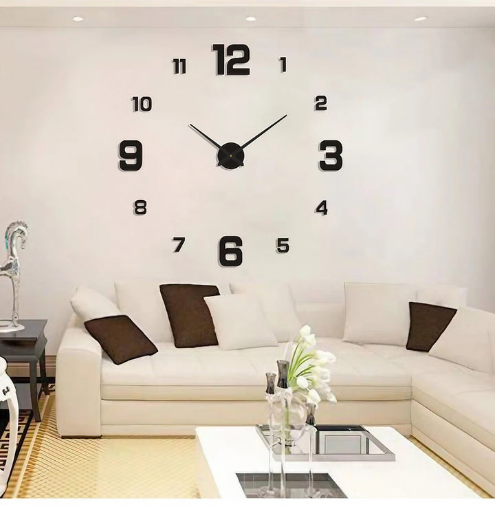 Lisslune | 3D-LED wall clock – frameless DIY design