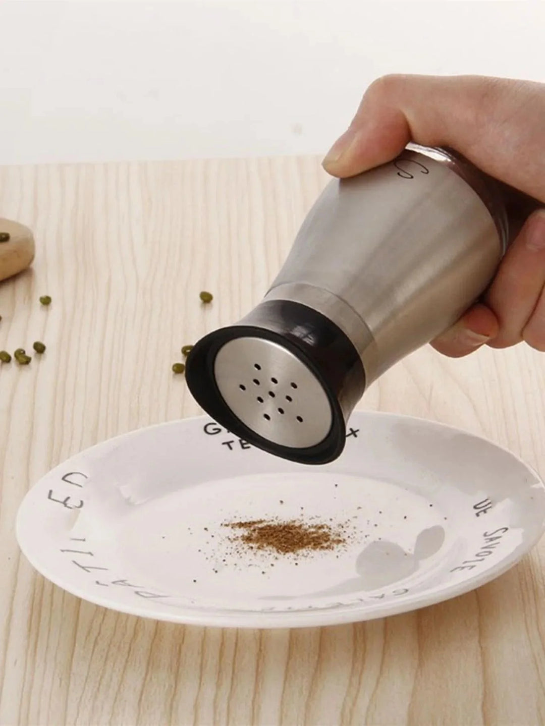 Lisslune | Elegant Stainless Steel Salt and Pepper Mill Set with Spice Dispenser