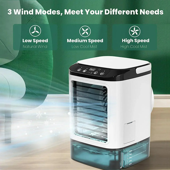 Lisslune | Ultrasonic Atomization Dual Spray Portable Air Conditioner