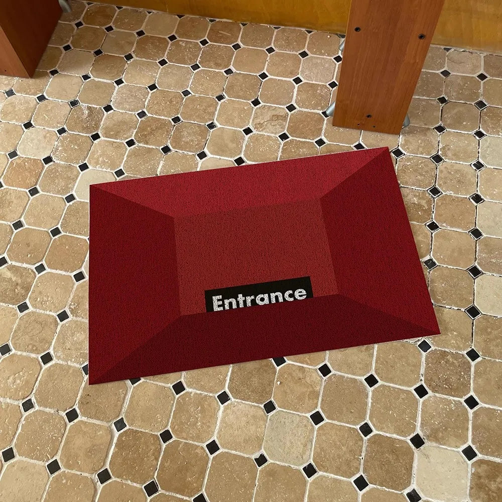 Rynx | Nordic PVC Doormat Cuttable Letters Home Entrance Welcome Mat Rug Organizer Pad Outdoor Home Room Holiday Decor