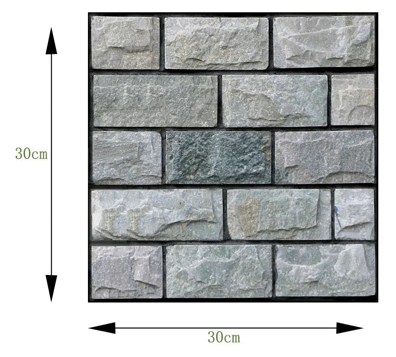 Lisslune | 3D Wall Brick Pattern Decal
