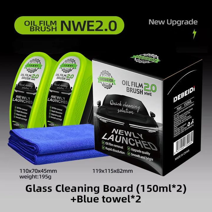 Rynx | Automotive Oil Film Cleaning Brush 150ML Glass Cleaning Board Car Window Glass Oil Film Cleaner Auto Glass Oil Film Cleaner