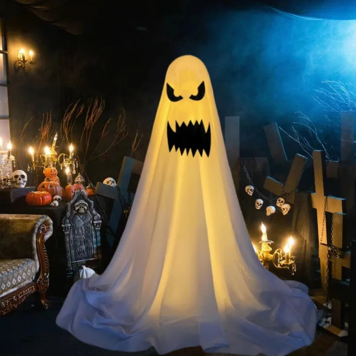 Rynx | New Ghost Lantern Halloween Decoration Courtyard Decoration Halloween Gift Courtyard Standing Spirit Face Halloween Decoration