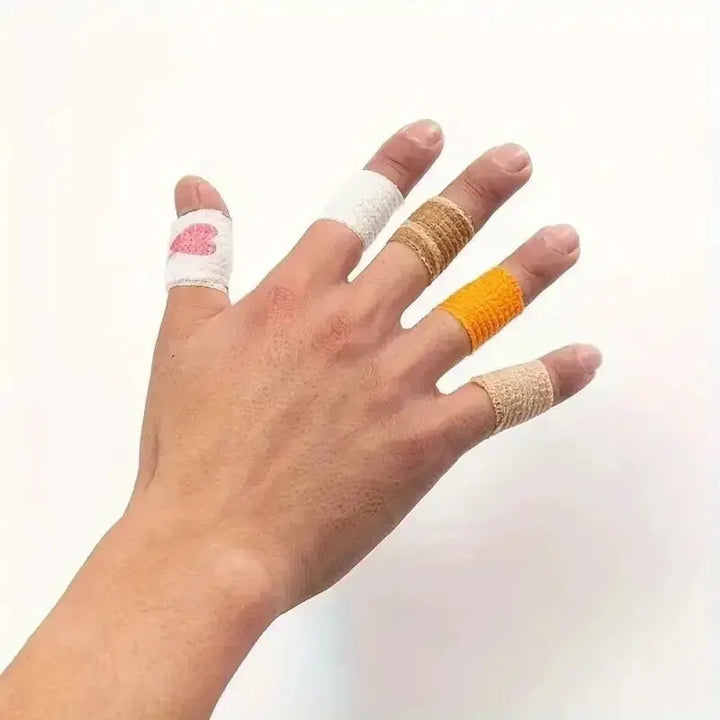 Rynx | 1/10 Roll Colored Sport Self-Adhesive Elastic Bandage Wrap Elastoplast For Knee Protectors Fingers Ankles Palms First-Aid Kit Pet Tool
