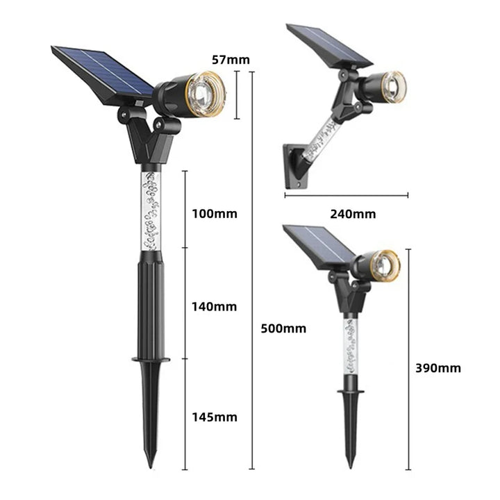 Lisslune | Solar LED Garden Home Outdoor Pathway Spotlights