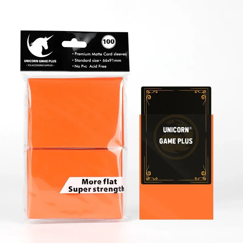 Rynx | 100 Pieces/Set Matte Standard Size Card Sleeves TCG Trading Cards Protection for Tarot Shield Board Games Magic Sleeves 66x91mm