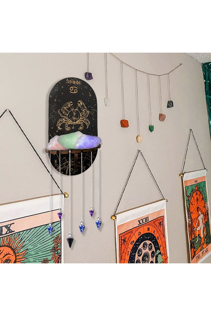 Lisslune | black hanging shelf system