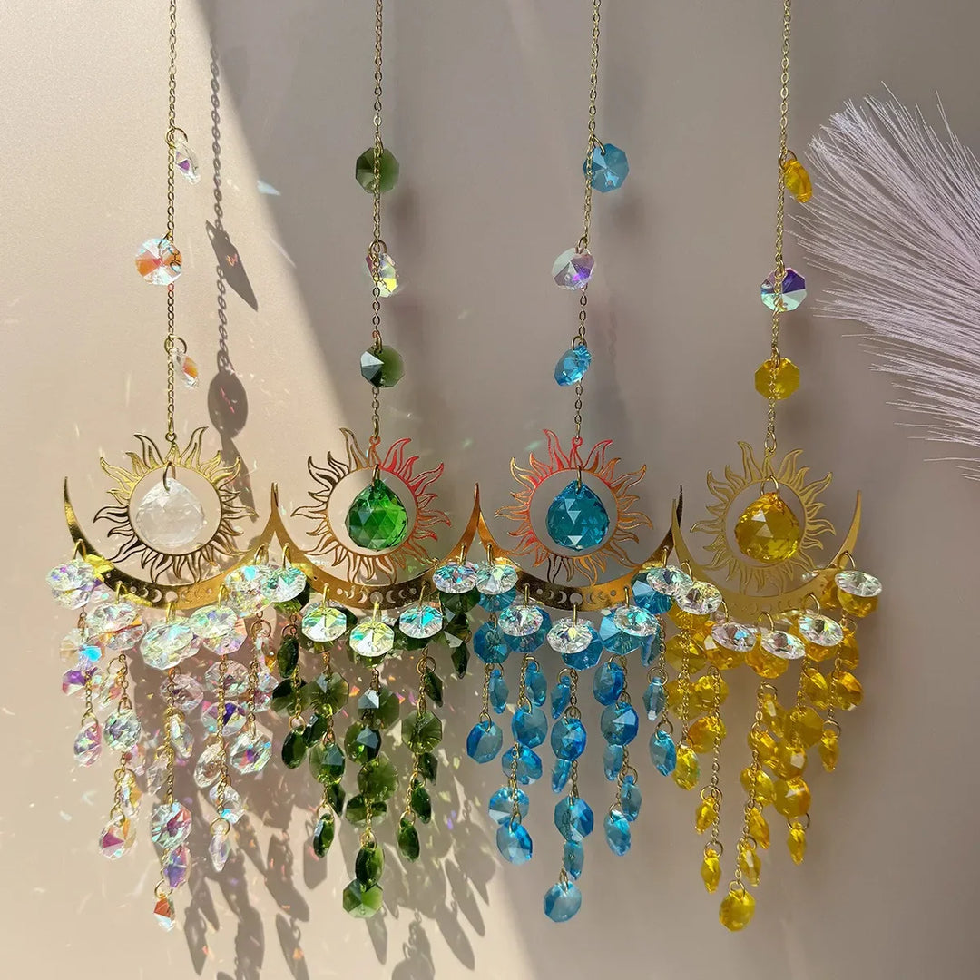 Lisslune | Radiant Moonlit Quartz Prism Suncatcher