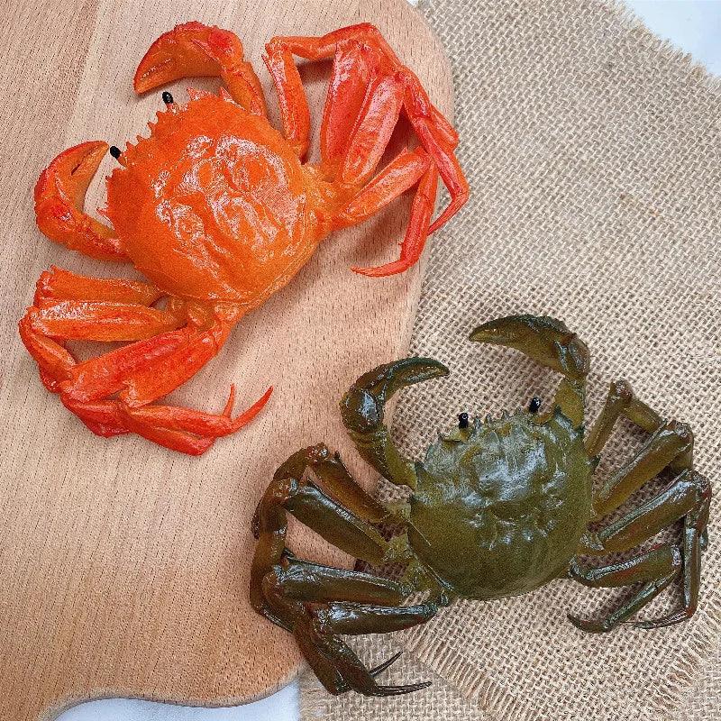 Lisslune | Life-like Artificial Crab Display Model - Perfect Seafood Prop for Culinary Art, Photography and Home Aesthetics