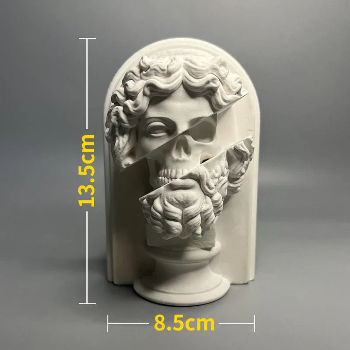 Lisslune | Nordic INS Style Character Plaster Statue DIY Painted Sketch Photography Props Table Decorations Home Art Plaster Decoration