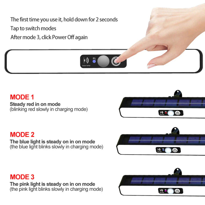 Lisslune | Solar Wall Eco-Friendly Hanging Motion Sensor Light