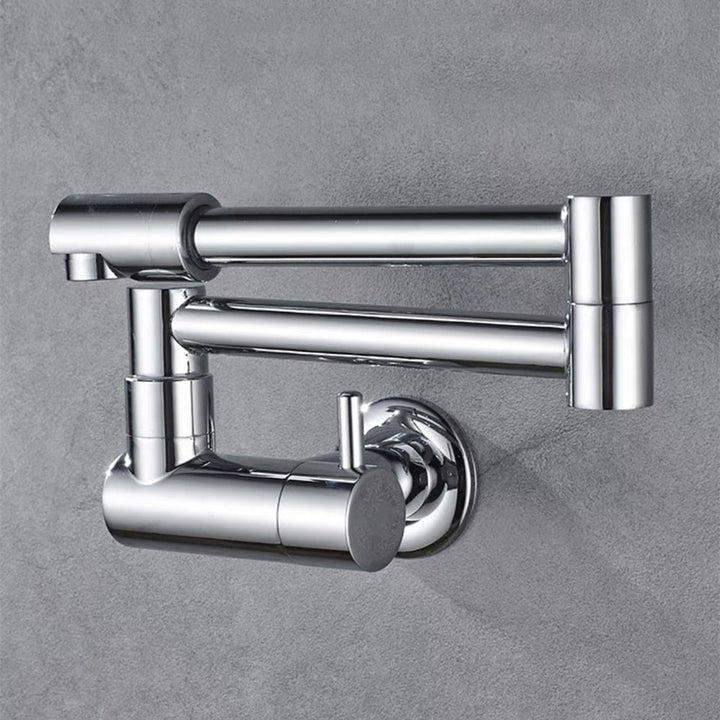 Lisslune | Wall-Mounted Folding Chrome Pot Filler Faucet