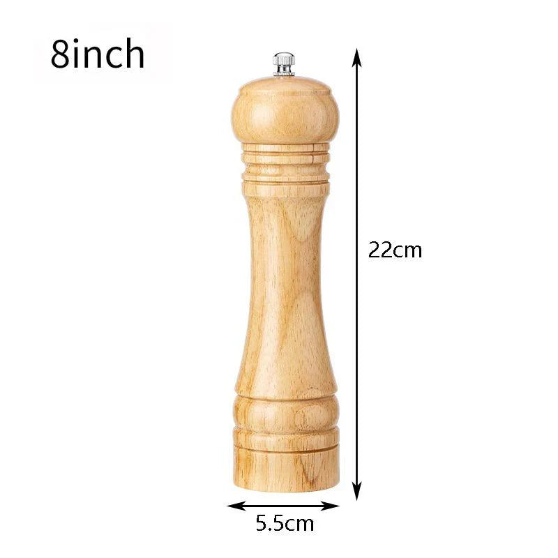 Lisslune | Elegant adjustable salt and pepper mill set made of solid wood for outdoor dining