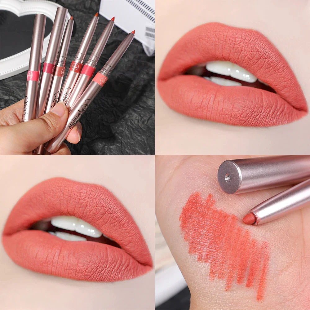 Rynx | Matte Smooth Waterproof Lipstick Velvet Nude Lipstick Pen Sexy Reddish Brown Pigments Makeup Long-lasting Lip Color Cosmetics