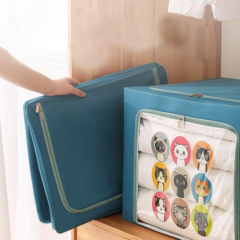 Lisslune | 22L Waterproof Storage Organizer for Clothes & Blankets - Durable Oxford Fabric
