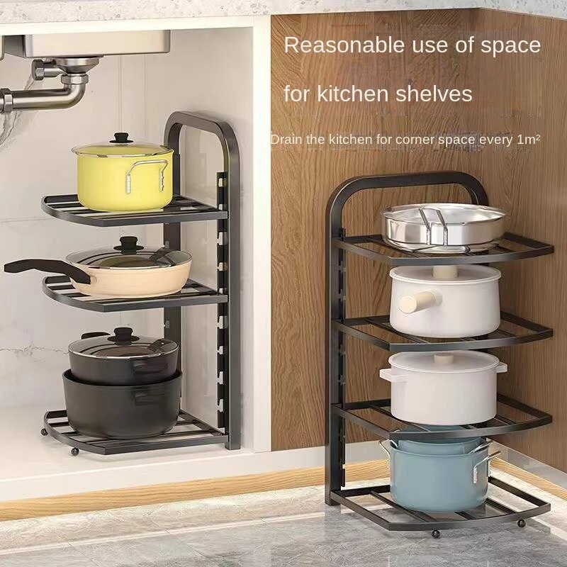 Lisslune | Easy Stack Adjustable Multi-layer Corner Rack