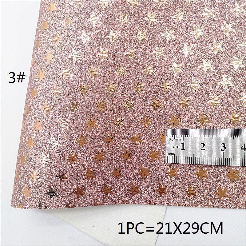 Lisslune | Sparkling Rose Gold Glitter Leather Craft Sheet - Transform Your DIY Projects with Elegance