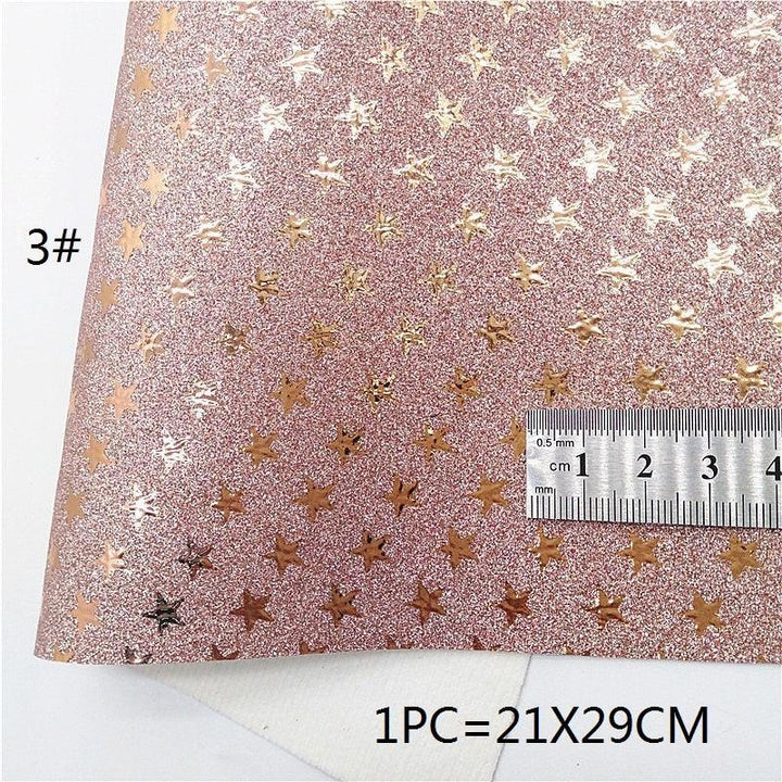 Lisslune | Sparkling Rose Gold Glitter Leather Craft Sheet - Transform Your DIY Projects with Elegance