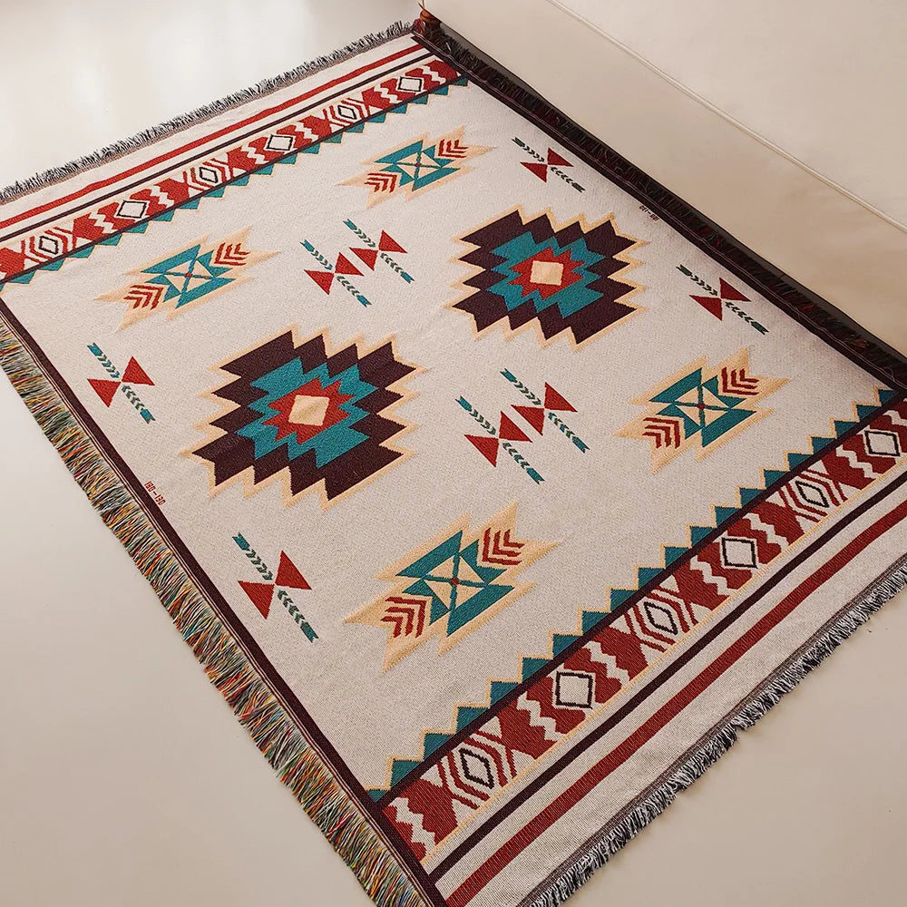 Lisslune | Geometric Woven Blanket