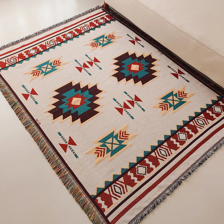 Lisslune | Geometric Woven Blanket