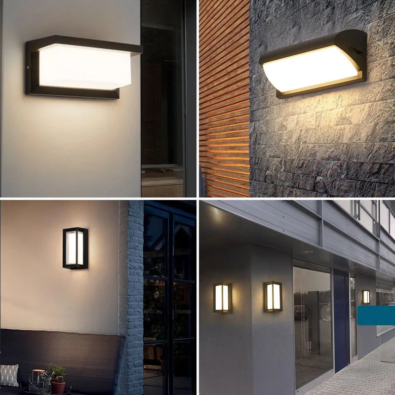 Lisslune | LED wall light with radar motion sensor – 16W waterproof light for indoor and outdoor use, cold and warm white light, AC85-265V