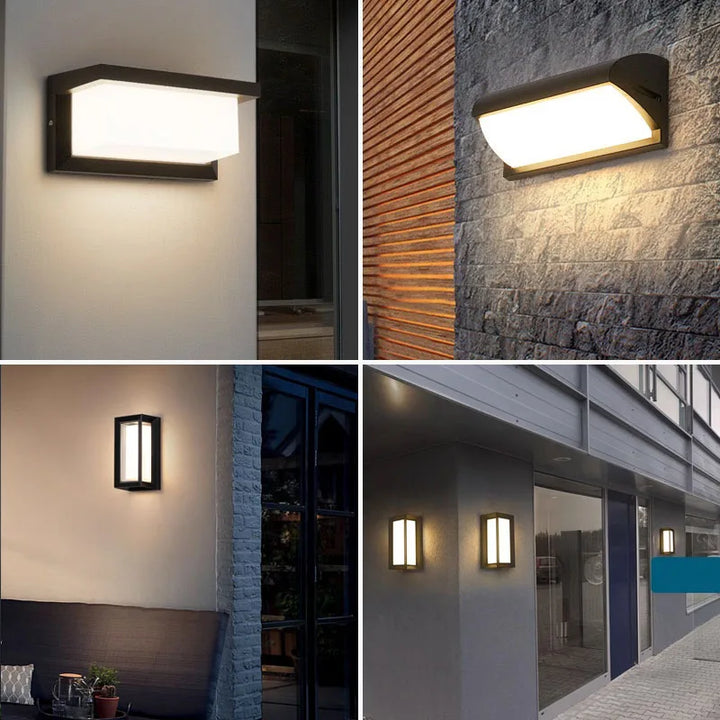 Lisslune | LED wall light with radar motion sensor – 16W waterproof light for indoor and outdoor use, cold and warm white light, AC85-265V