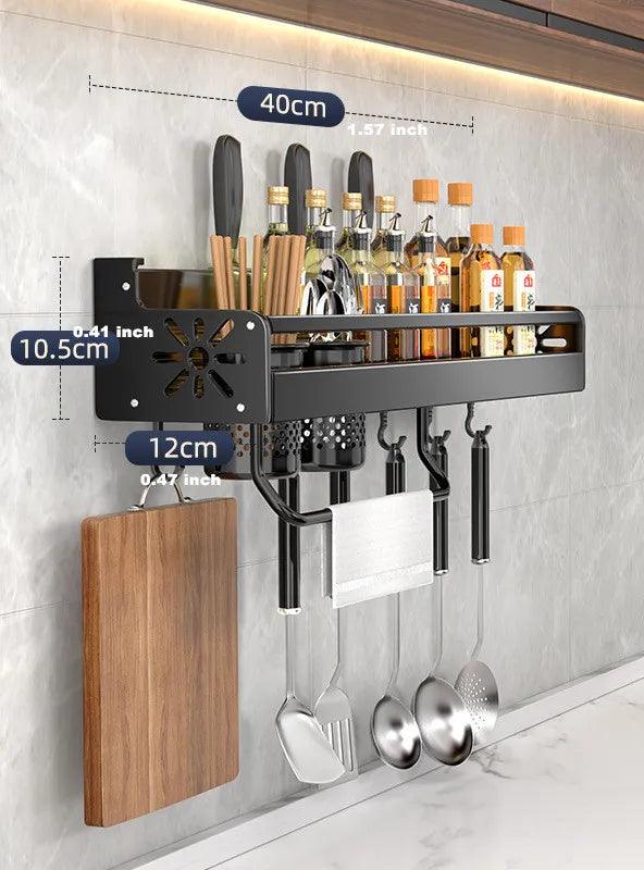 Lisslune | Elegant Wave Design Spice Organizer - Contemporary Kitchen Storage Solution