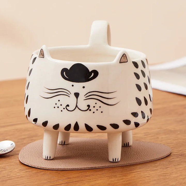 Lisslune | Happy Cat Long Legs Ceramic Mug