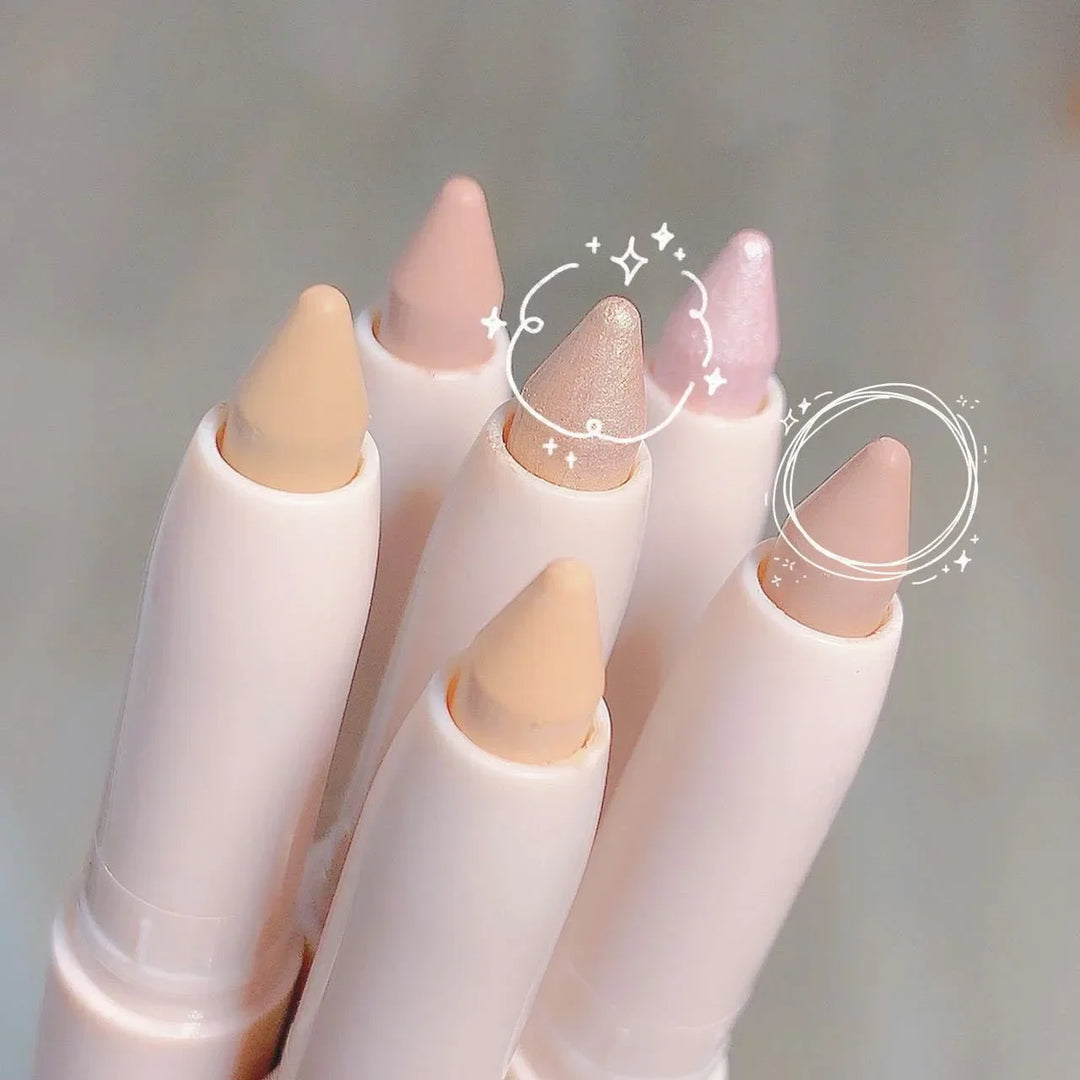 Rynx | 14 Colors White Eyeliner Shiny Glitter Eyeshadow Pencil Eye Liner Pencil Matte Brown Pink Pearl Eyes Makeup Brighten Silk Worm