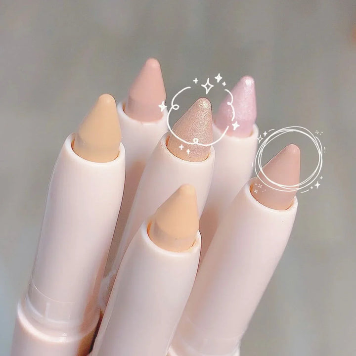 Rynx | 14 Colors White Eyeliner Shiny Glitter Eyeshadow Pencil Eye Liner Pencil Matte Brown Pink Pearl Eyes Makeup Brighten Silk Worm