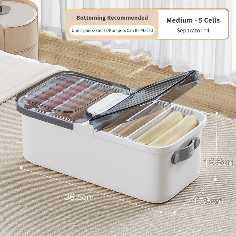 Lisslune | Compact Efficient Storage Clothes Organizer Box