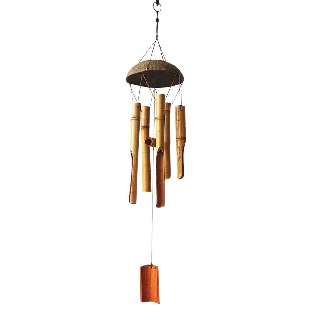 Lisslune | Handmade 75 cm Bamboo Wind Chimes for Peaceful Indoor and Outdoor Serenity