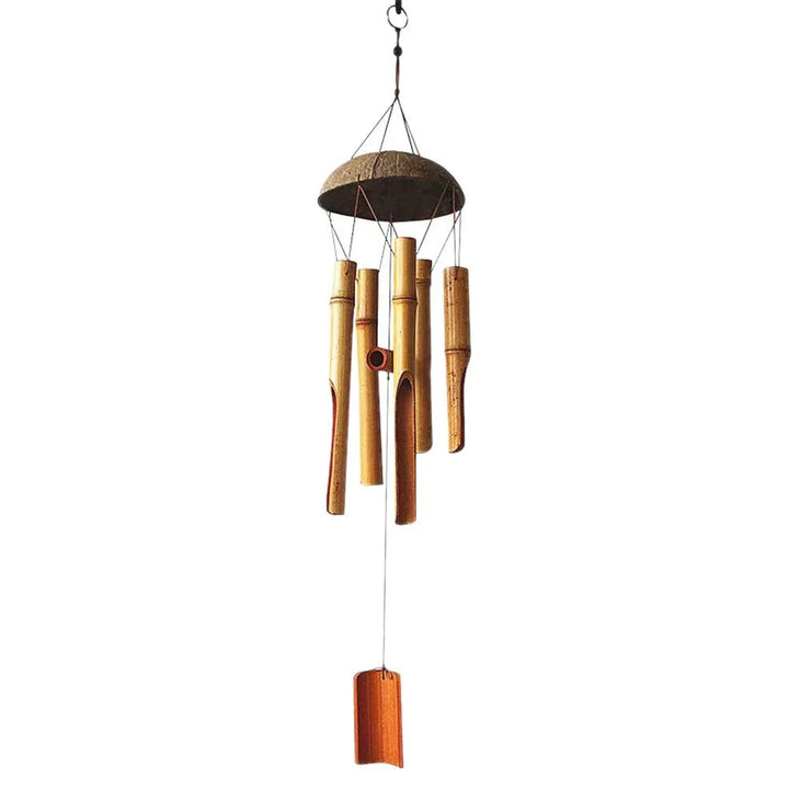 Lisslune | Handmade 75 cm Bamboo Wind Chimes for Peaceful Indoor and Outdoor Serenity