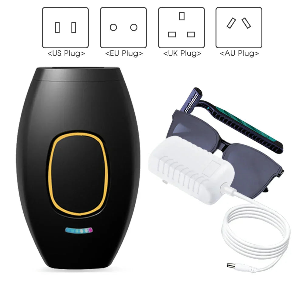 Lisslune | Bikini IPL 500,000 Flash Epilator Impulse Permanent Laser Epilator Painless For Women Hair Removal Home Use Devices
