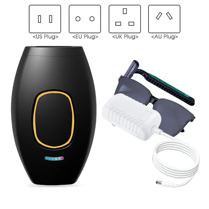 Lisslune | Bikini IPL 500,000 Flash Epilator Impulse Permanent Laser Epilator Painless For Women Hair Removal Home Use Devices