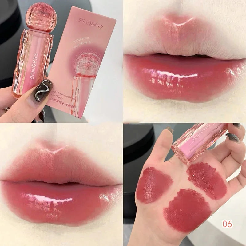 Rynx | Mirror Moisturizing Lip Lacquer Gloss Long-lasting Waterproof Non-sticky Cup Makeup Lip Plumping Oil Liquid Shine Korean Cosmetics