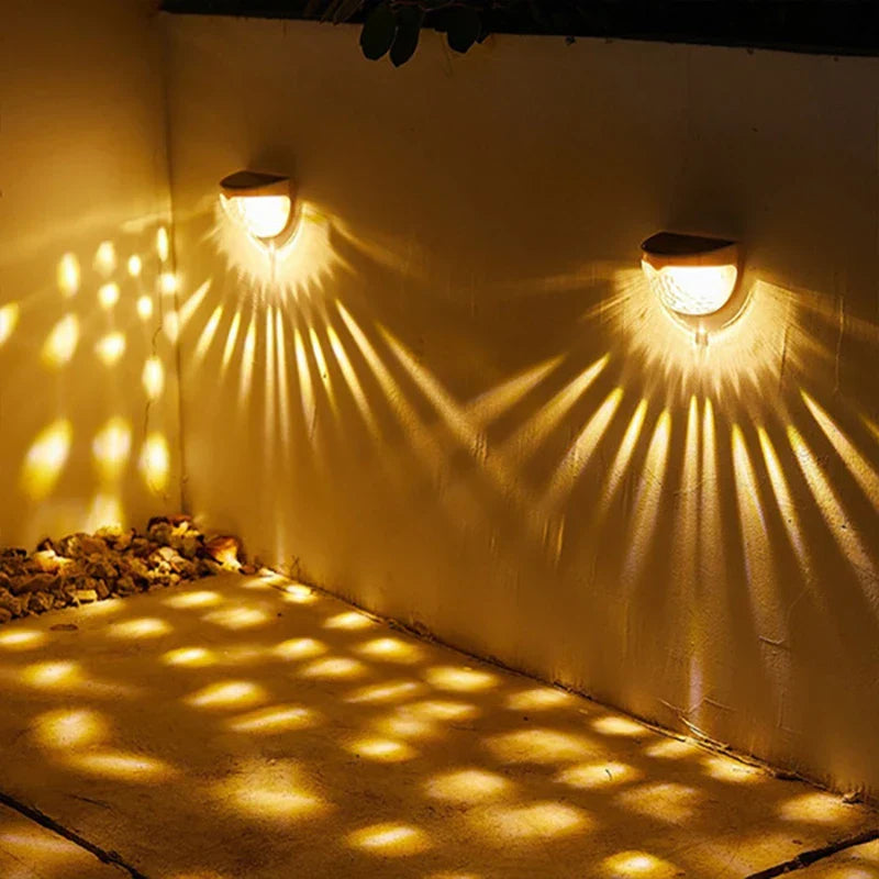 Lisslune | Outdoor Waterproof Solar LED Patio Wall Lamp