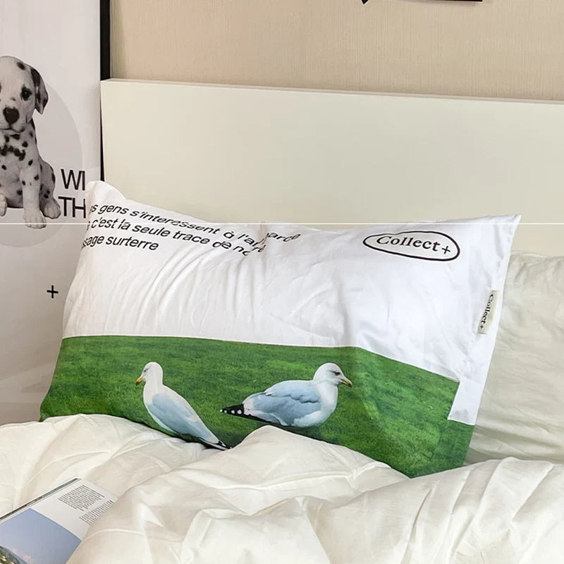 Rynx | Nordic Pillowcase Cotton Double-Sided Print Bedding Back Pillowcase Pillowcase Home Dorm Decoration