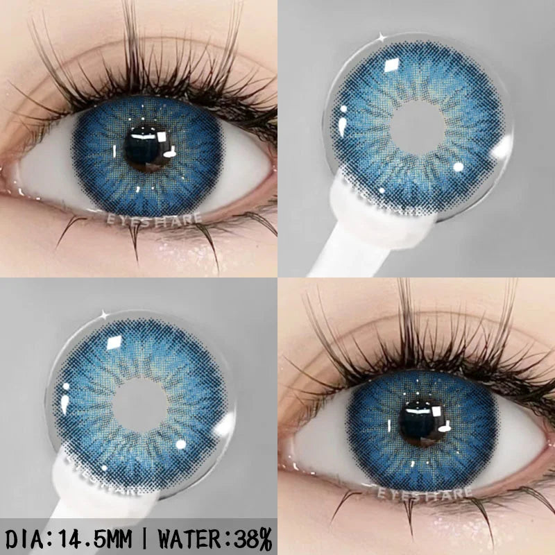 Rynx | 1 pair natural color contact lenses for eyes blue eye colors brown lens gray eye lenses annual green eye contact lens