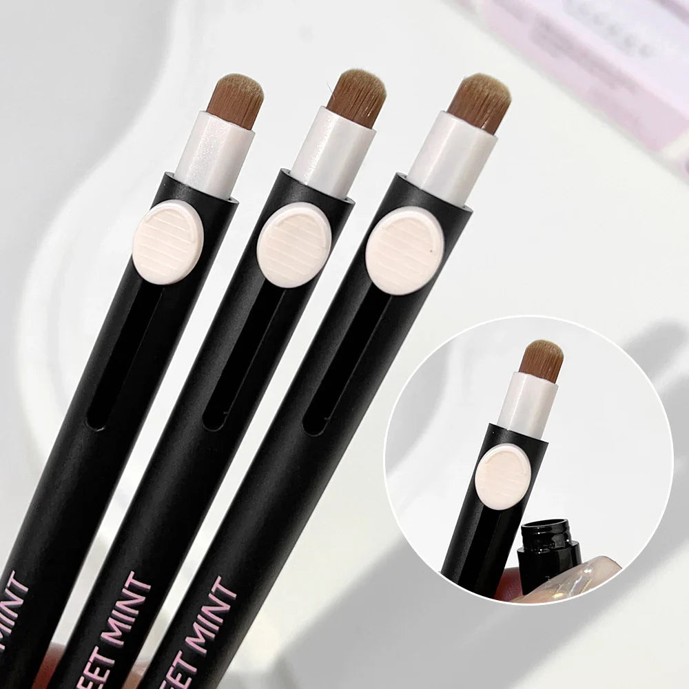 Rynx | Waterproof Lipstick with Brush Dual-Head Matte Lipstick Outline 3D Lip Shape Long-Lasting Non-Stick Cup Nude Lip Makeup