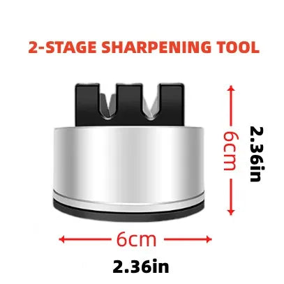 Lisslune | Non-Slip Pocket Size Chef's Quick Knife Sharpener