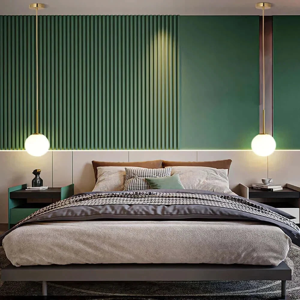 Lisslune | Mid-Century Modern Glass Ball Pendant Light