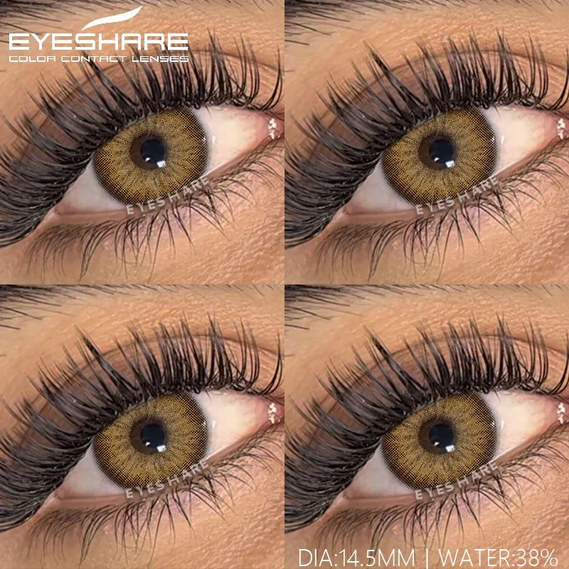 Rynx | 1 Pair Color Lenses Colored Contact Lenses New Brown Lens Blue Eye Lenses Green Lenses Cosmetic Gray Eye Lens Yearly