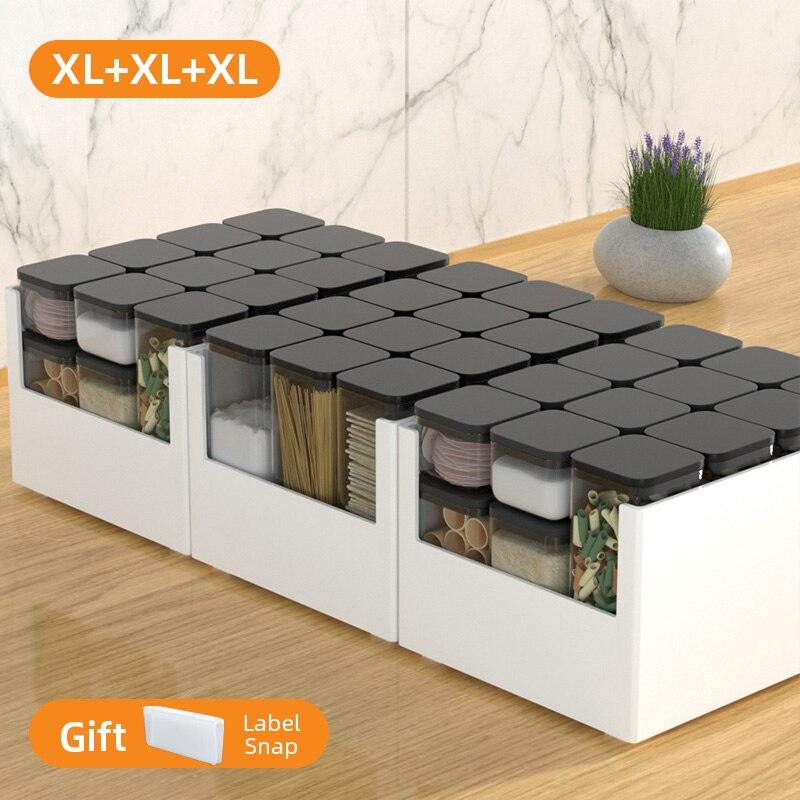 Lisslune | Stylish Kitchen Organizer Set - Modern Solution for Elegant Storage
