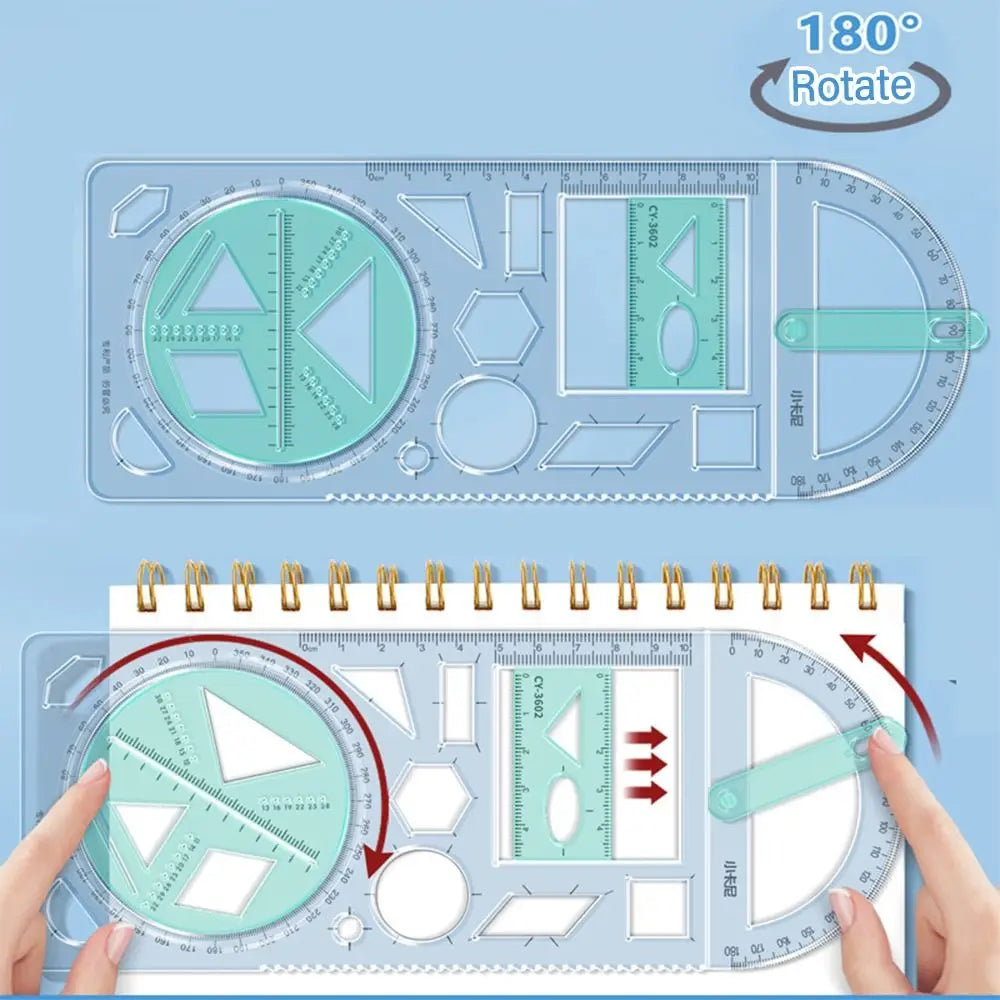 Lisslune | Math Genius Multi-Angle Drawing Precision Ruler