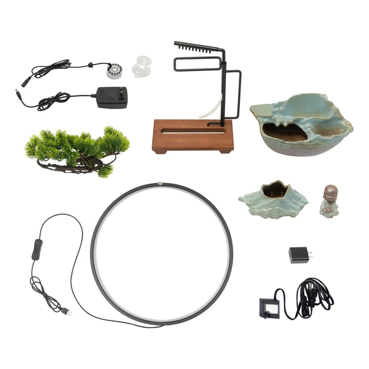 Lisslune | Waterfall Fortune LED Incense Burner Zen Decor