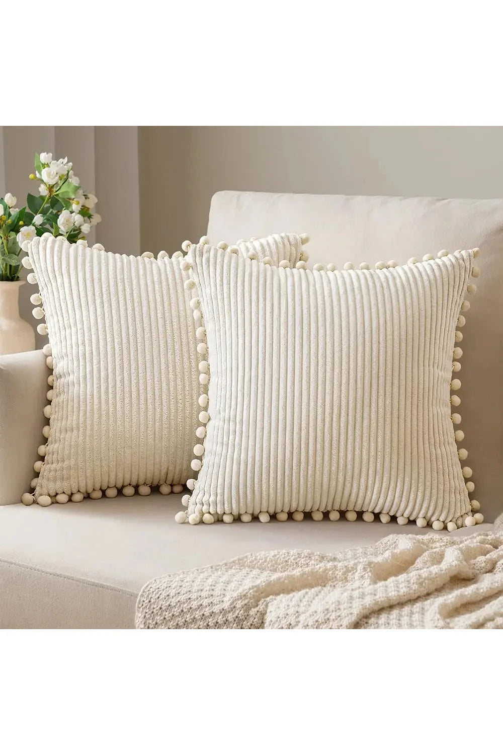 Lisslune | Velvet-cord-pillow-cover-set