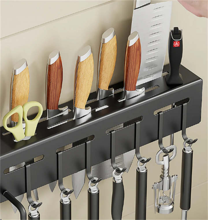 Lisslune | Modern Wall-Mounted Kitchen Organizer Tool Station