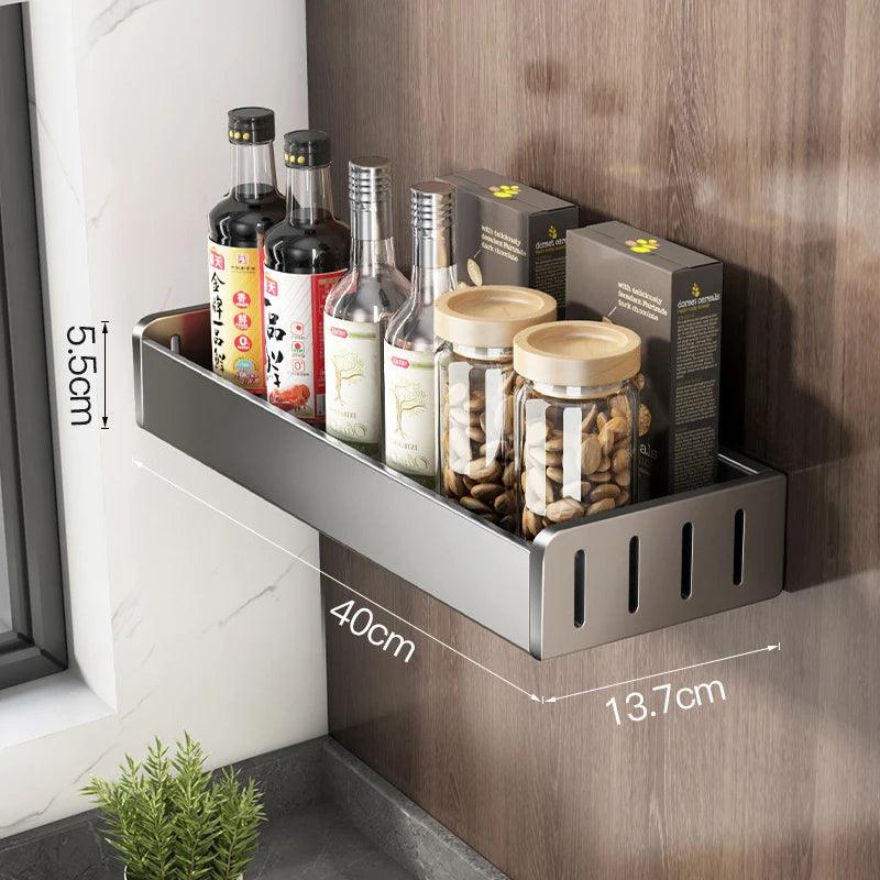 Lisslune | Space-saving aluminum kitchen shelf system