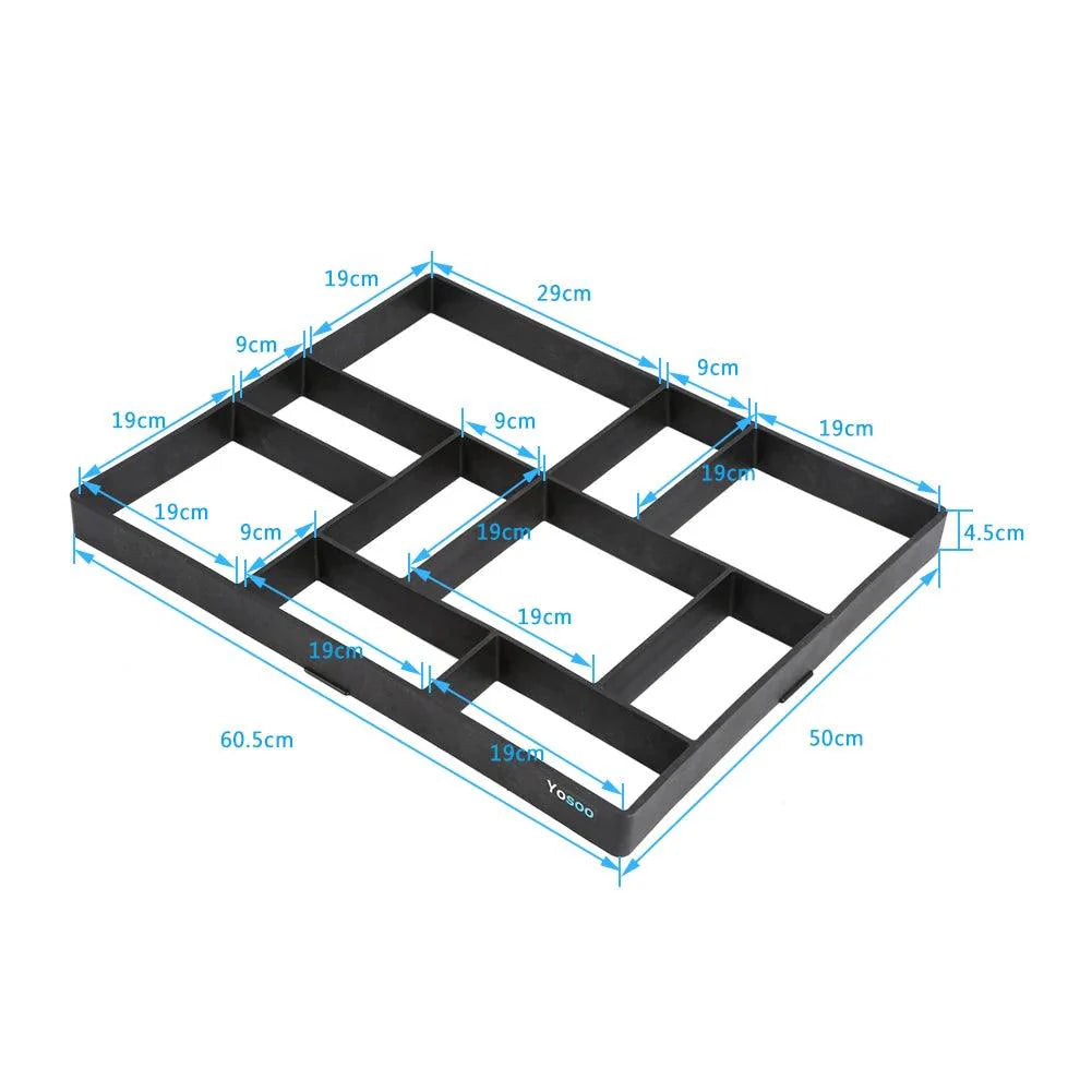 Lisslune | DIY Garden Path Paving Mold for Individual Concrete Paths and Patios